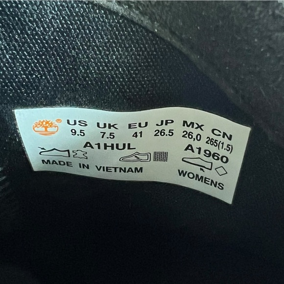 TIMBERLAND Somers Falls Defender Size 9.5/41 Women's Black Leather Slip on Shoes - Picture 7 of 8